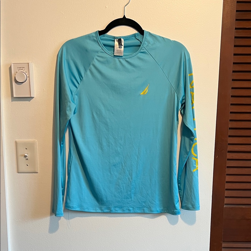 Nautica Light Blue Crew Neck Sun Shirt
